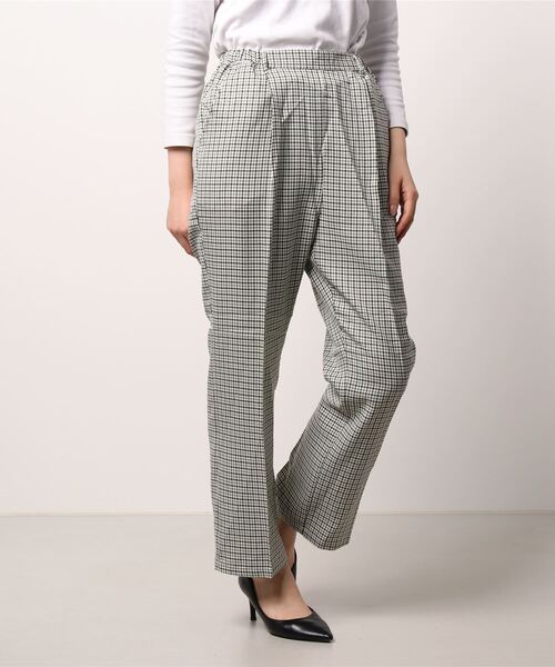 ehka sopo（エヘカソポ）の「チェック柄裾フレアパンツ（その他パンツ・レディース・ブラウン/グレー/グリーン/ミント・ﾌﾘ-）」の20枚目の写真