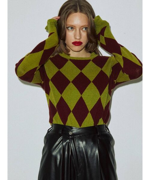 jouetie（ジュエティ）の「アシメウエストパンツ（スラックス・レディース・グレー/ブラック/グリーン/ブルー・MEDIUM）」の8枚目の写真