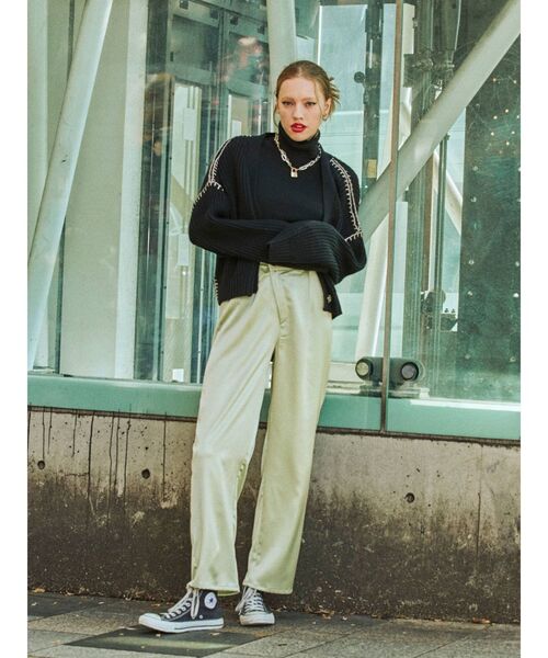 jouetie（ジュエティ）の「アシメウエストパンツ（スラックス・レディース・グレー/ブラック/グリーン/ブルー・MEDIUM）」の10枚目の写真