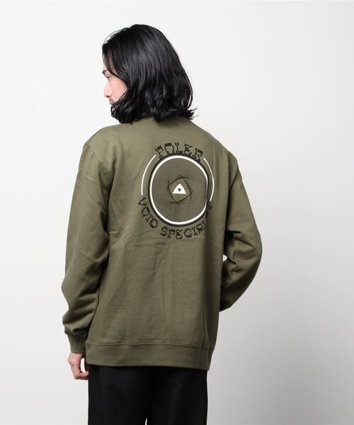 POLeR(ポーラー)の「【ZOZOTOWN限定アイテム】POLER/ポーラー ルーズシルエット バックプリントスウェット 213APM2503(スウェット・メンズ・ネイビー/カーキ・M/L)」の16枚目の写真
