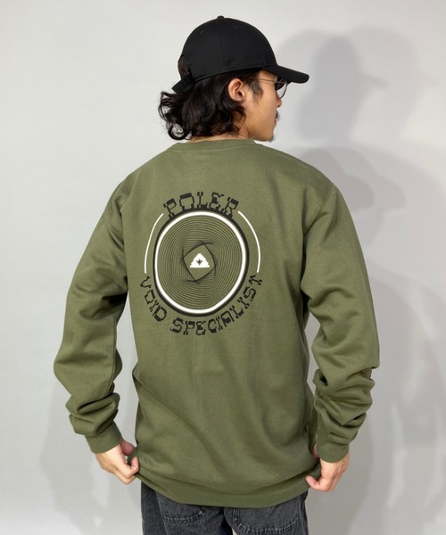 POLeR(ポーラー)の「【ZOZOTOWN限定アイテム】POLER/ポーラー ルーズシルエット バックプリントスウェット 213APM2503(スウェット・メンズ・ネイビー/カーキ・M/L)」の1枚目の写真