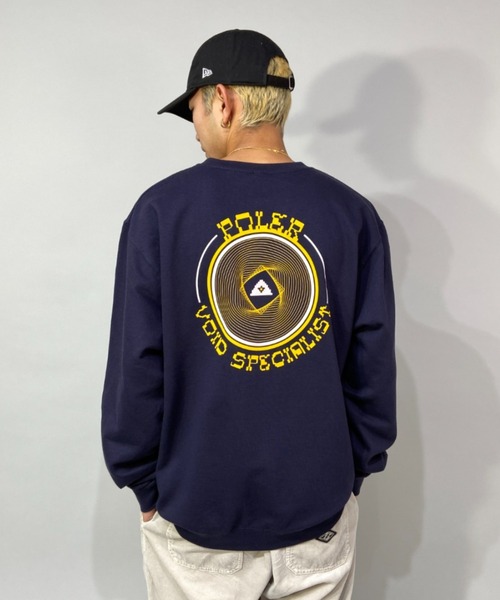 POLeR(ポーラー)の「【ZOZOTOWN限定アイテム】POLER/ポーラー ルーズシルエット バックプリントスウェット 213APM2503(スウェット・メンズ・ネイビー/カーキ・M/L)」の6枚目の写真