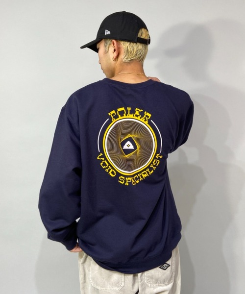 POLeR(ポーラー)の「【ZOZOTOWN限定アイテム】POLER/ポーラー ルーズシルエット バックプリントスウェット 213APM2503(スウェット・メンズ・ネイビー/カーキ・M/L)」の9枚目の写真