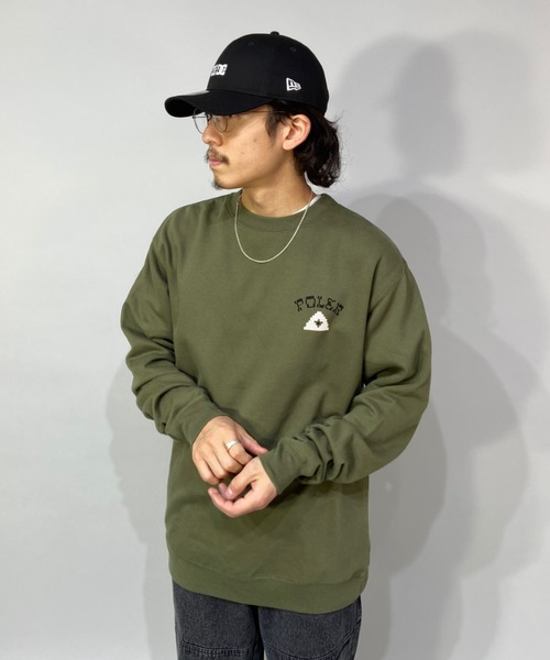 POLeR(ポーラー)の「【ZOZOTOWN限定アイテム】POLER/ポーラー ルーズシルエット バックプリントスウェット 213APM2503(スウェット・メンズ・ネイビー/カーキ・M/L)」の20枚目の写真