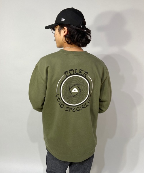 POLeR(ポーラー)の「【ZOZOTOWN限定アイテム】POLER/ポーラー ルーズシルエット バックプリントスウェット 213APM2503(スウェット・メンズ・ネイビー/カーキ・M/L)」の10枚目の写真