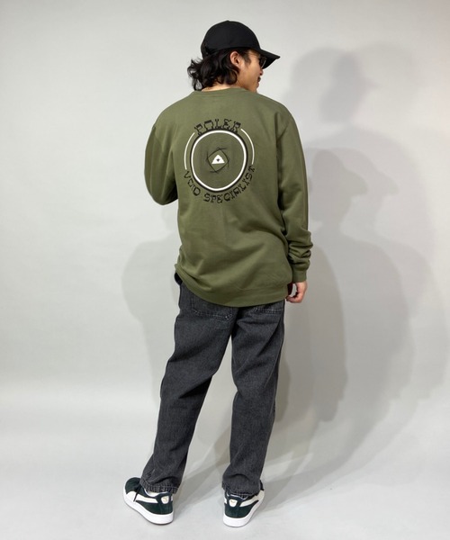POLeR(ポーラー)の「【ZOZOTOWN限定アイテム】POLER/ポーラー ルーズシルエット バックプリントスウェット 213APM2503(スウェット・メンズ・ネイビー/カーキ・M/L)」の5枚目の写真