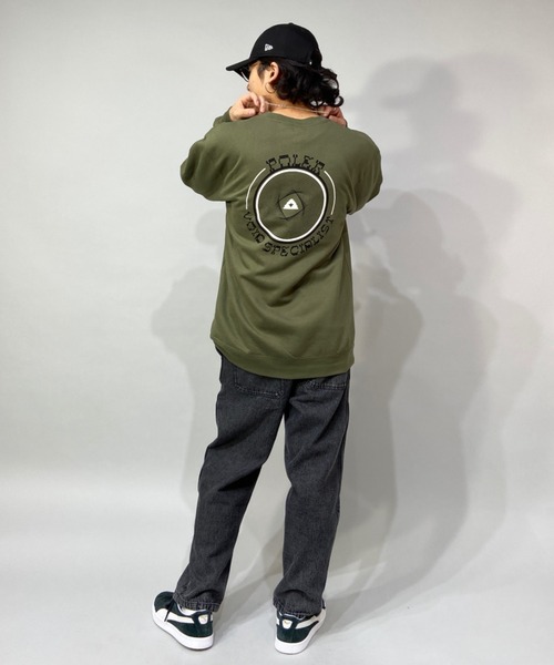 POLeR(ポーラー)の「【ZOZOTOWN限定アイテム】POLER/ポーラー ルーズシルエット バックプリントスウェット 213APM2503(スウェット・メンズ・ネイビー/カーキ・M/L)」の21枚目の写真