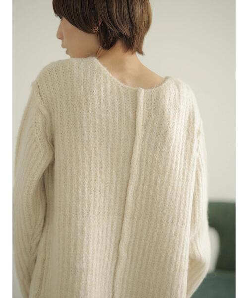 rem closet(レムクローゼット)の「ローゲージニット(ニット/セーター・レディース・ブルー/アイボリー・S)」の10枚目の写真