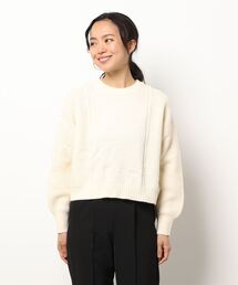 earth music&ecology | ケーブルニット ショートプルオーバー＊(ニット/セーター)