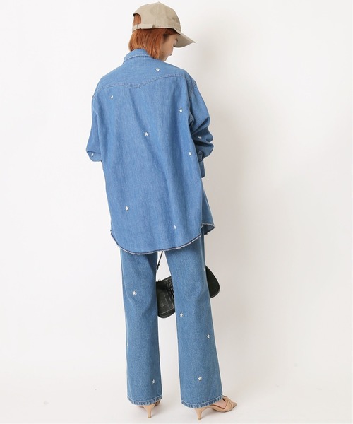U by SPICK&SPAN(ユーバイスピックアンドスパン)の「【Wrangler/ラングラー】 Embroidery デニムシャツ◆(シャツ/ブラウス・レディース・ブルー・FREE)」の16枚目の写真