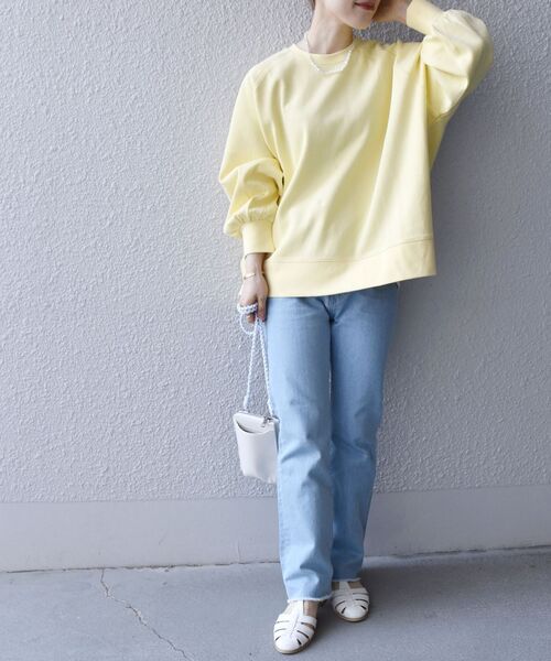 SHIPS any（シップス エニィ）の「SHIPS any:〈ウォッシャブル〉フレア デニムパンツ［SHIPS any DENIM］（デニムパンツ・レディース・ライトブルー/ブルー・40/38/36）」の14枚目の写真