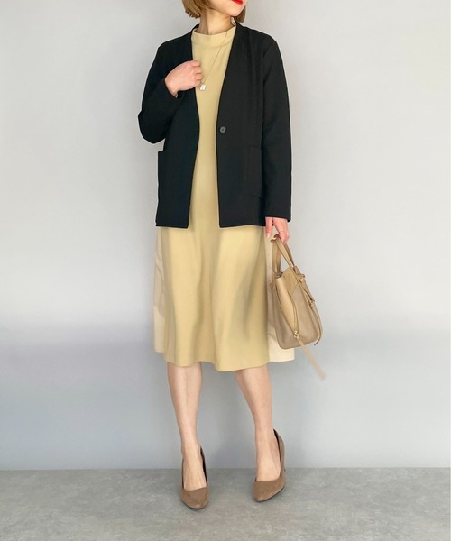 PICCIN(ピッチン)の「カラーレスジャケット(テーラードジャケット・レディース・ライトグレー/ブラック・M/L)」の21枚目の写真