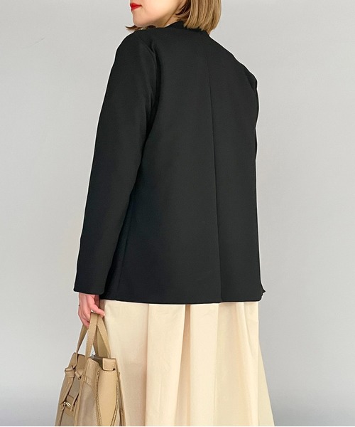 PICCIN(ピッチン)の「カラーレスジャケット(テーラードジャケット・レディース・ライトグレー/ブラック・M/L)」の19枚目の写真