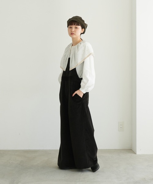 note et silence （ノートエシロンス）の「【 AMB100貨 】  サロペット（サロペット/オーバーオール・レディース・ブラック・FREE）」の13枚目の写真