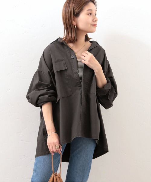 JOURNAL STANDARD（ジャーナルスタンダード）の「FATIGUE JACKET◆（ミリタリージャケット・レディース・ブラック/カーキ・FREE）」の4枚目の写真