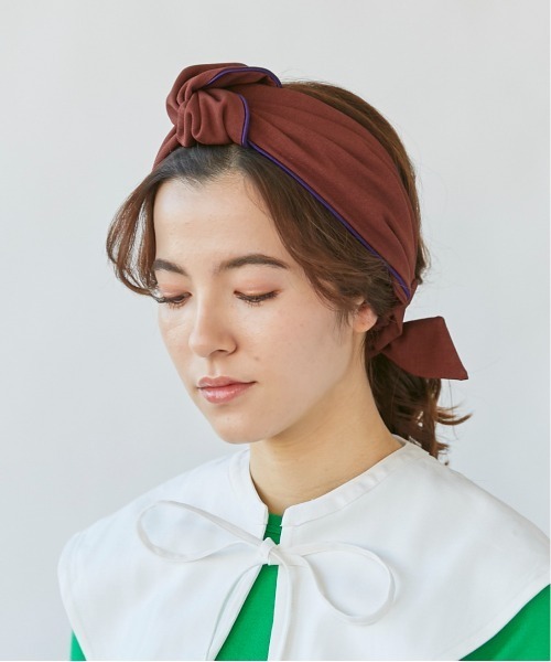 kaorinomori(カオリノモリ)の「カオリノモリ リグヘアバンド(ヘアバンド・レディース・ブラウン/ライトベージュ/オレンジ・FREE)」の20枚目の写真