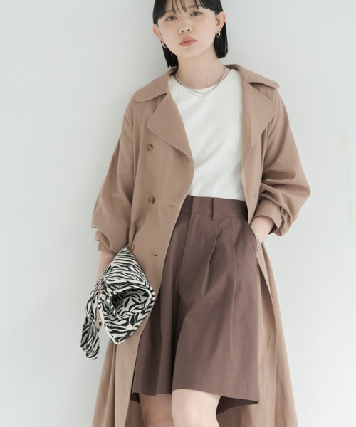 Aunt Marie's（アントマリーズ）の「リネンブレンドツータックショートパンツ  (セットアップ対応)（その他パンツ・レディース・ブラック/ブラウン/ナチュラル・FREE）」の12枚目の写真