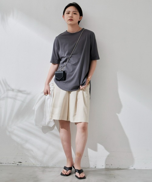 ♡❣️ プリーツショートパンツ ハンドマリートップス おまとめ リネンブレンドツータックショートパンツ (セットアップ対応