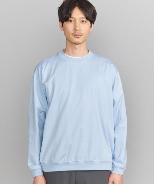 BEAUTY&YOUTH UNITED ARROWS(ビューティーアンドユースユナイテッドアローズ)の「BY ハイゲージ コットン スウェット クルーネック カットソー(Tシャツ/カットソー・メンズ・ダークグリーン/ライトブルー/ホワイト/ライトピンク/ライトグレー・L/XL/M/S)」の6枚目の写真