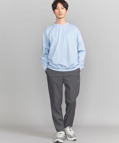 BEAUTY&YOUTH UNITED ARROWS(ビューティーアンドユースユナイテッドアローズ)の「BY ハイゲージ コットン スウェット クルーネック カットソー(Tシャツ/カットソー・メンズ・ダークグリーン/ライトブルー/ホワイト/ライトピンク/ライトグレー・L/XL/M/S)」の10枚目の写真