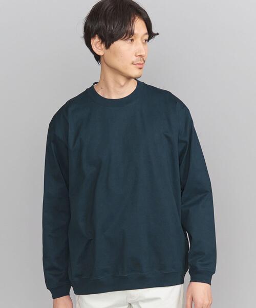 BEAUTY&YOUTH UNITED ARROWS(ビューティーアンドユースユナイテッドアローズ)の「BY ハイゲージ コットン スウェット クルーネック カットソー(Tシャツ/カットソー・メンズ・ダークグリーン/ライトブルー/ホワイト/ライトピンク/ライトグレー・L/XL/M/S)」の12枚目の写真