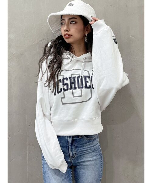 GYDA（ジェイダ）の「GYDA×DC COLLEGE ショートパーカー（パーカー・レディース・ブラック/グレー/オフホワイト・FREE）」の20枚目の写真