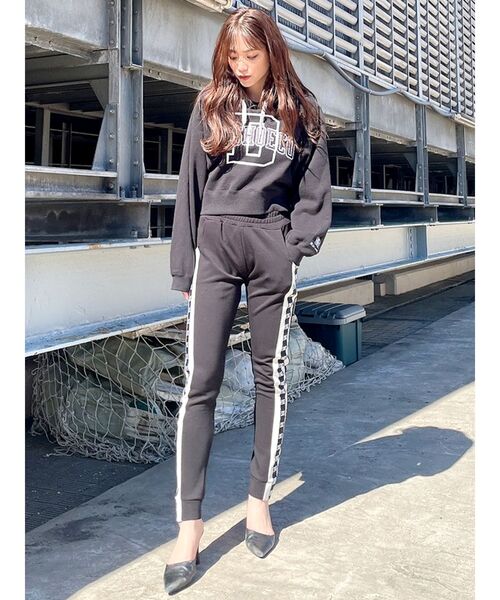 GYDA（ジェイダ）の「GYDA×DC COLLEGE ショートパーカー（パーカー・レディース・ブラック/グレー/オフホワイト・FREE）」の12枚目の写真