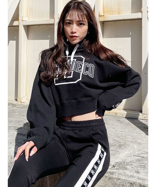 GYDA（ジェイダ）の「GYDA×DC COLLEGE ショートパーカー（パーカー・レディース・ブラック/グレー/オフホワイト・FREE）」の21枚目の写真