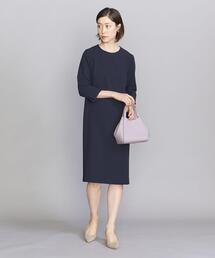 BEAUTY&YOUTH UNITED ARROWS | BY ダブルクロス Iライン 8分袖 ワンピース(ワンピース)