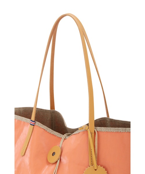 human woman（ヒューマンウーマン）の「◆JACK GOMME TOTE BAG（トートバッグ・レディース・ホワイト/ピンク・ﾌﾘ-）」の7枚目の写真