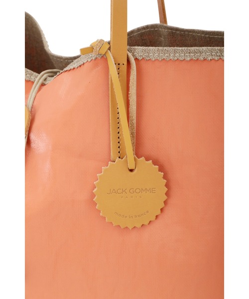 human woman（ヒューマンウーマン）の「◆JACK GOMME TOTE BAG（トートバッグ・レディース・ホワイト/ピンク・ﾌﾘ-）」の8枚目の写真