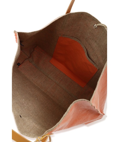 human woman（ヒューマンウーマン）の「◆JACK GOMME TOTE BAG（トートバッグ・レディース・ホワイト/ピンク・ﾌﾘ-）」の10枚目の写真