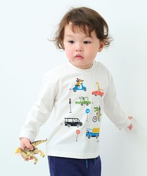 kladskap | 動物×乗り物長袖Tシャツ(Tシャツ/カットソー)