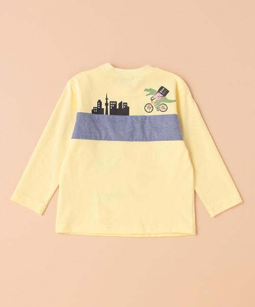 kladskap(クレードスコープ)の「動物×乗り物長袖Tシャツ(Tシャツ/カットソー・キッズ・オフホワイト/クリーム・100cm/90cm/120cm/110cm/80cm)」の4枚目の写真