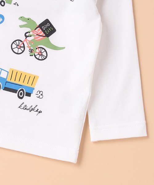 kladskap(クレードスコープ)の「動物×乗り物長袖Tシャツ(Tシャツ/カットソー・キッズ・オフホワイト/クリーム・100cm/90cm/120cm/110cm/80cm)」の8枚目の写真