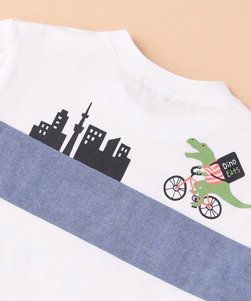 kladskap(クレードスコープ)の「動物×乗り物長袖Tシャツ(Tシャツ/カットソー・キッズ・オフホワイト/クリーム・100cm/90cm/120cm/110cm/80cm)」の9枚目の写真