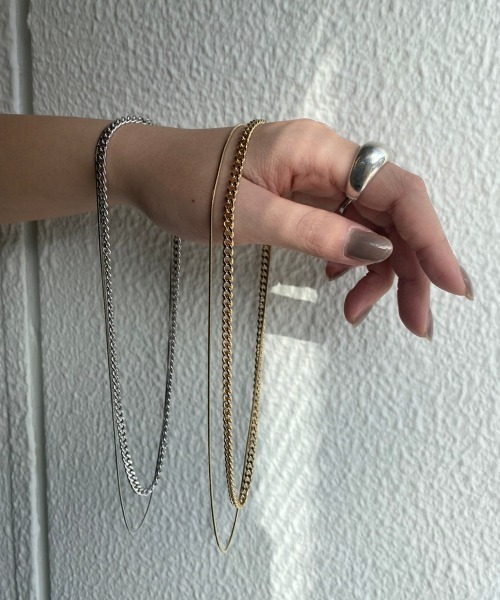 Aunt Marie's(アントマリーズ)の「ダブルチェーンネックレス(ネックレス・レディース・シルバー/ゴールド・FREE)」の7枚目の写真