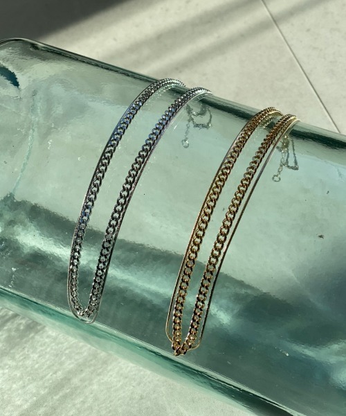 Aunt Marie's(アントマリーズ)の「ダブルチェーンネックレス(ネックレス・レディース・シルバー/ゴールド・FREE)」の16枚目の写真