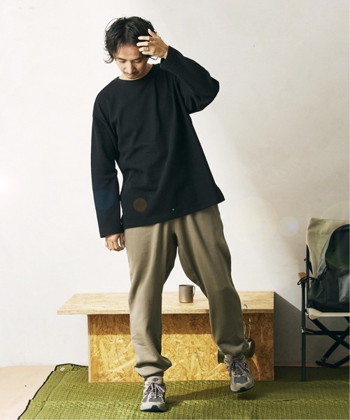 JOURNAL STANDARD relume(ジャーナルスタンダード レリューム)の「BACK BRUSH ワッフルロングスリーブTシャツ(Tシャツ/カットソー・メンズ・ホワイト/ブラック/ベージュ/グレー・SMALL/MEDIUM/LARGE)」の12枚目の写真