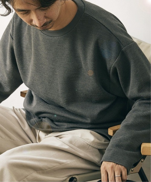 JOURNAL STANDARD relume(ジャーナルスタンダード レリューム)の「BACK BRUSH ワッフルロングスリーブTシャツ(Tシャツ/カットソー・メンズ・ホワイト/ブラック/ベージュ/グレー・SMALL/MEDIUM/LARGE)」の17枚目の写真