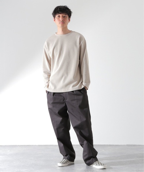 JOURNAL STANDARD relume(ジャーナルスタンダード レリューム)の「BACK BRUSH ワッフルロングスリーブTシャツ(Tシャツ/カットソー・メンズ・ホワイト/ブラック/ベージュ/グレー・SMALL/MEDIUM/LARGE)」の6枚目の写真