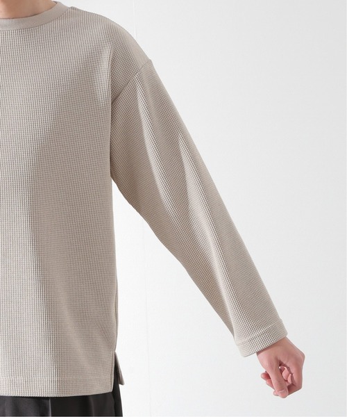 JOURNAL STANDARD relume(ジャーナルスタンダード レリューム)の「BACK BRUSH ワッフルロングスリーブTシャツ(Tシャツ/カットソー・メンズ・ホワイト/ブラック/ベージュ/グレー・SMALL/MEDIUM/LARGE)」の14枚目の写真