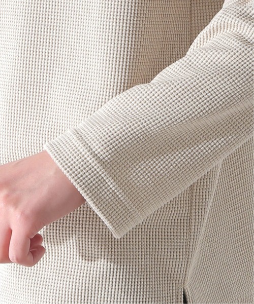 JOURNAL STANDARD relume(ジャーナルスタンダード レリューム)の「BACK BRUSH ワッフルロングスリーブTシャツ(Tシャツ/カットソー・メンズ・ホワイト/ブラック/ベージュ/グレー・SMALL/MEDIUM/LARGE)」の22枚目の写真