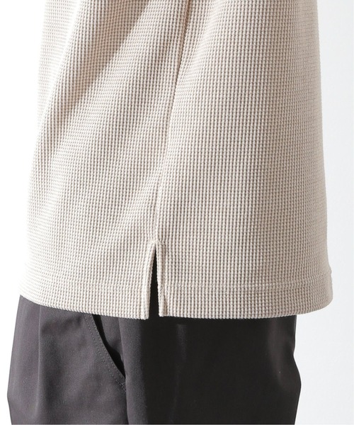 JOURNAL STANDARD relume(ジャーナルスタンダード レリューム)の「BACK BRUSH ワッフルロングスリーブTシャツ(Tシャツ/カットソー・メンズ・ホワイト/ブラック/ベージュ/グレー・SMALL/MEDIUM/LARGE)」の7枚目の写真