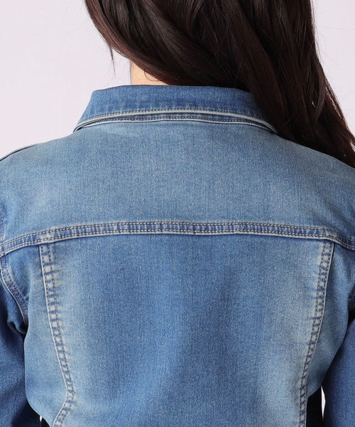 LAISSE PASSE（レッセパッセ）の「デニムGジャン（デニムジャケット・レディース・ネイビー・SMALL/MEDIUM）」の5枚目の写真