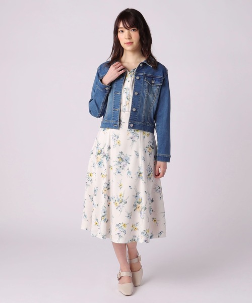 LAISSE PASSE（レッセパッセ）の「デニムGジャン（デニムジャケット・レディース・ネイビー・SMALL/MEDIUM）」の4枚目の写真