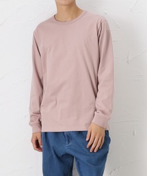 天竺クルーネック長袖Tシャツ