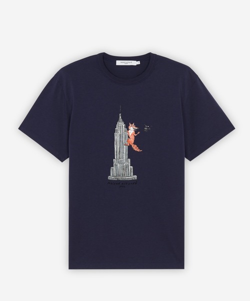 Maison Kitsune(メゾンキツネ)の「OLY EMPIRE FOX CLASSIC TEE-SHIRT(Tシャツ/カットソー・メンズ・ホワイト/ネイビー/ピンク系その他・XL/S/L/M/XXS/XS)」の3枚目の写真