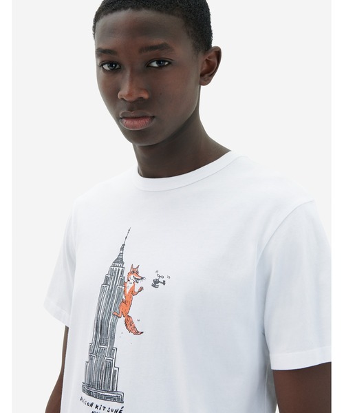 Maison Kitsune(メゾンキツネ)の「OLY EMPIRE FOX CLASSIC TEE-SHIRT(Tシャツ/カットソー・メンズ・ホワイト/ネイビー/ピンク系その他・XL/S/L/M/XXS/XS)」の8枚目の写真