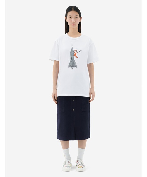 Maison Kitsune(メゾンキツネ)の「OLY EMPIRE FOX CLASSIC TEE-SHIRT(Tシャツ/カットソー・メンズ・ホワイト/ネイビー/ピンク系その他・XL/S/L/M/XXS/XS)」の9枚目の写真